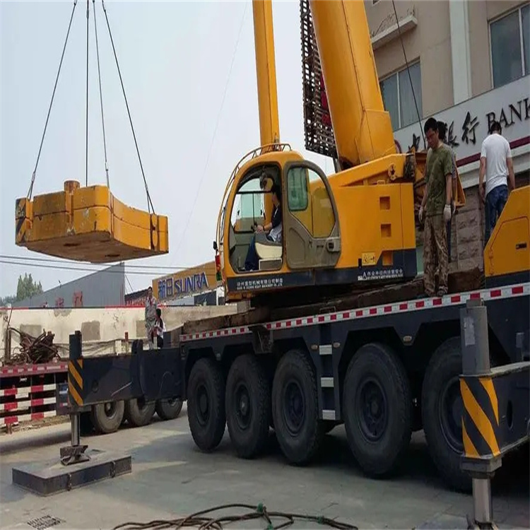 缙云县当地吊车出租|机器吊装|75吨|工厂搬迁服务